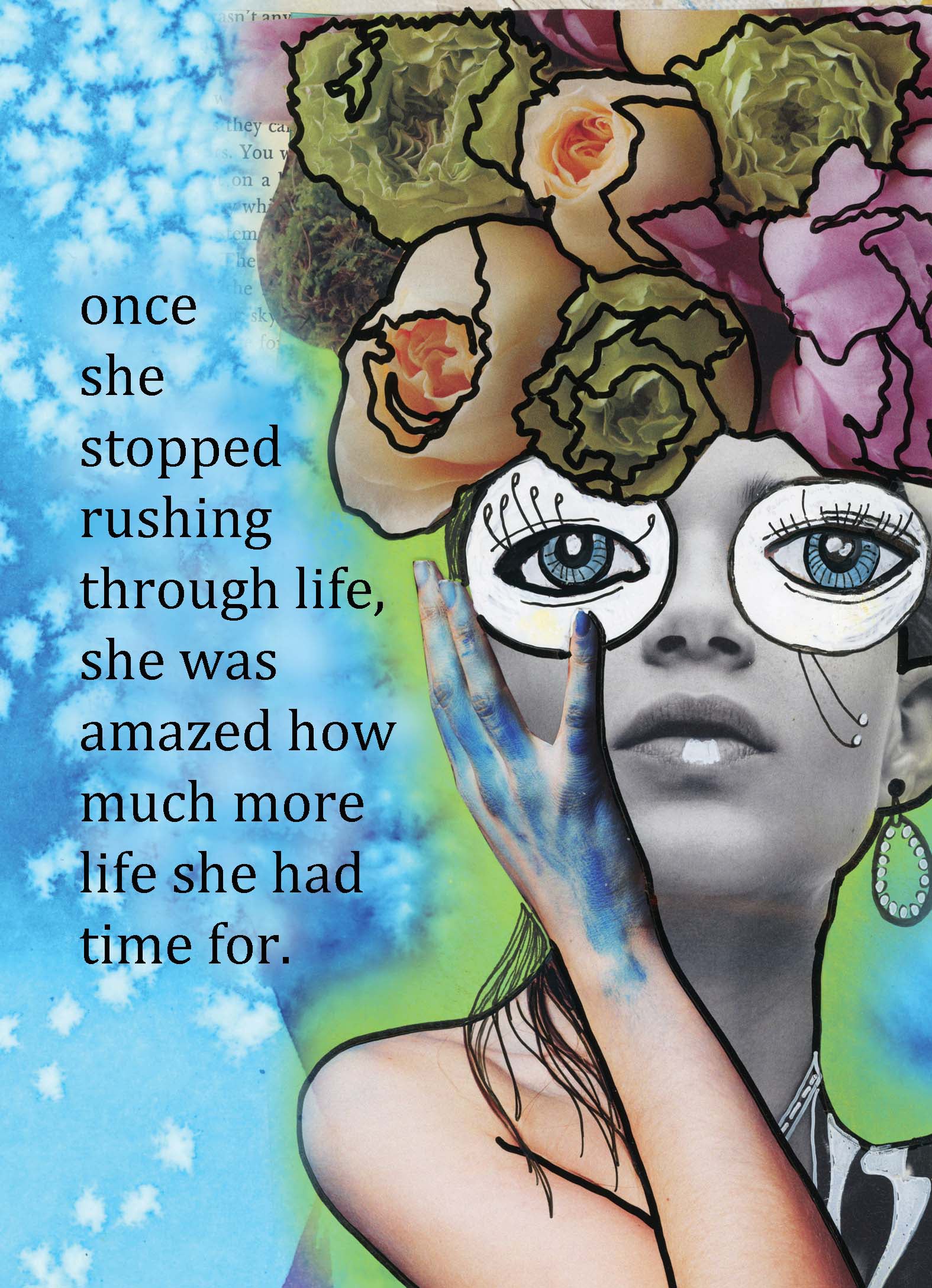 Cartoon Card Rushing G163 Rushing Greeting Card