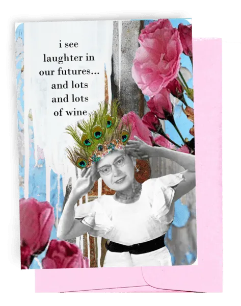 347 Lots of Wine Greeting Card