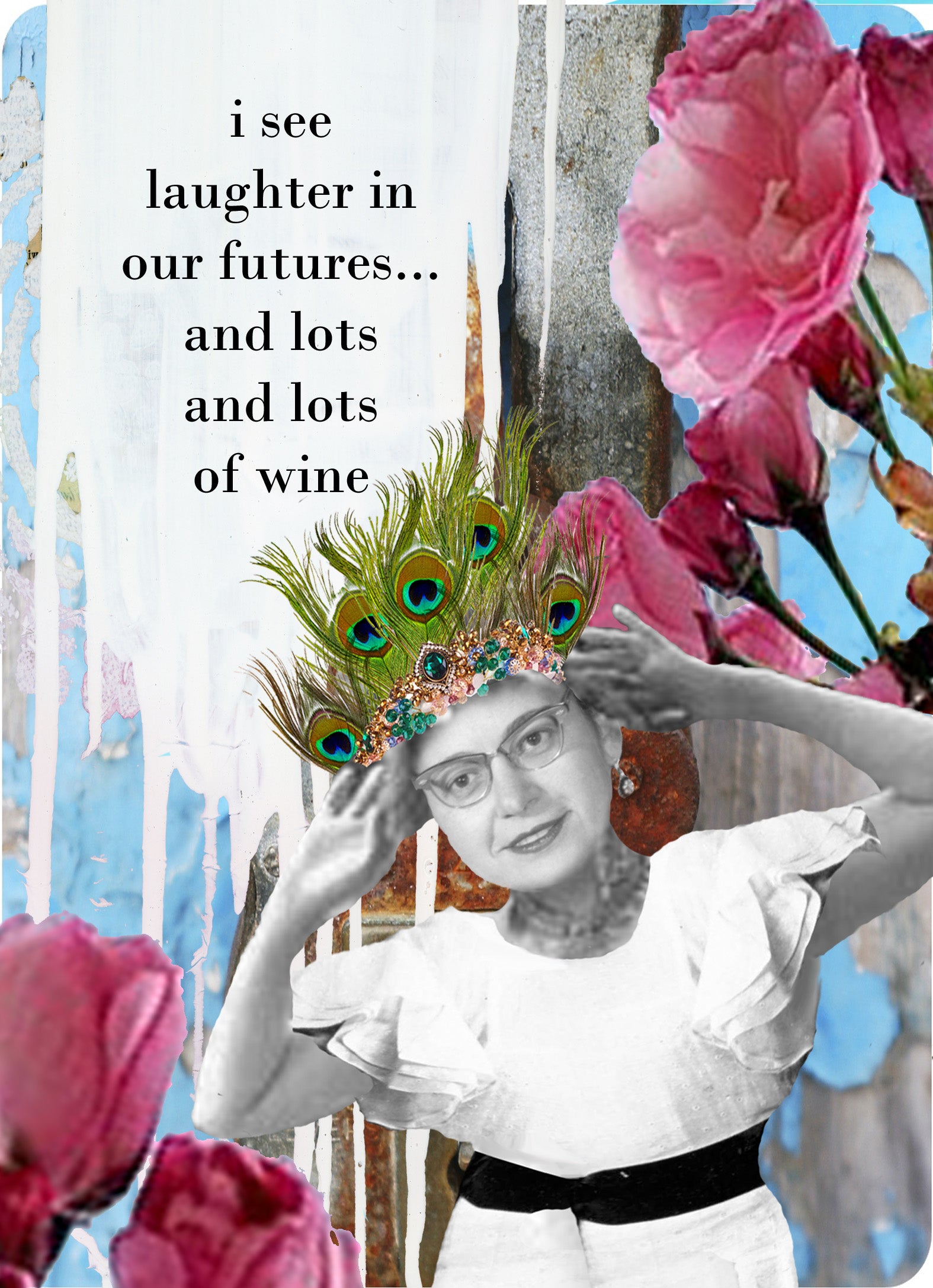 347 Lots of Wine Greeting Card