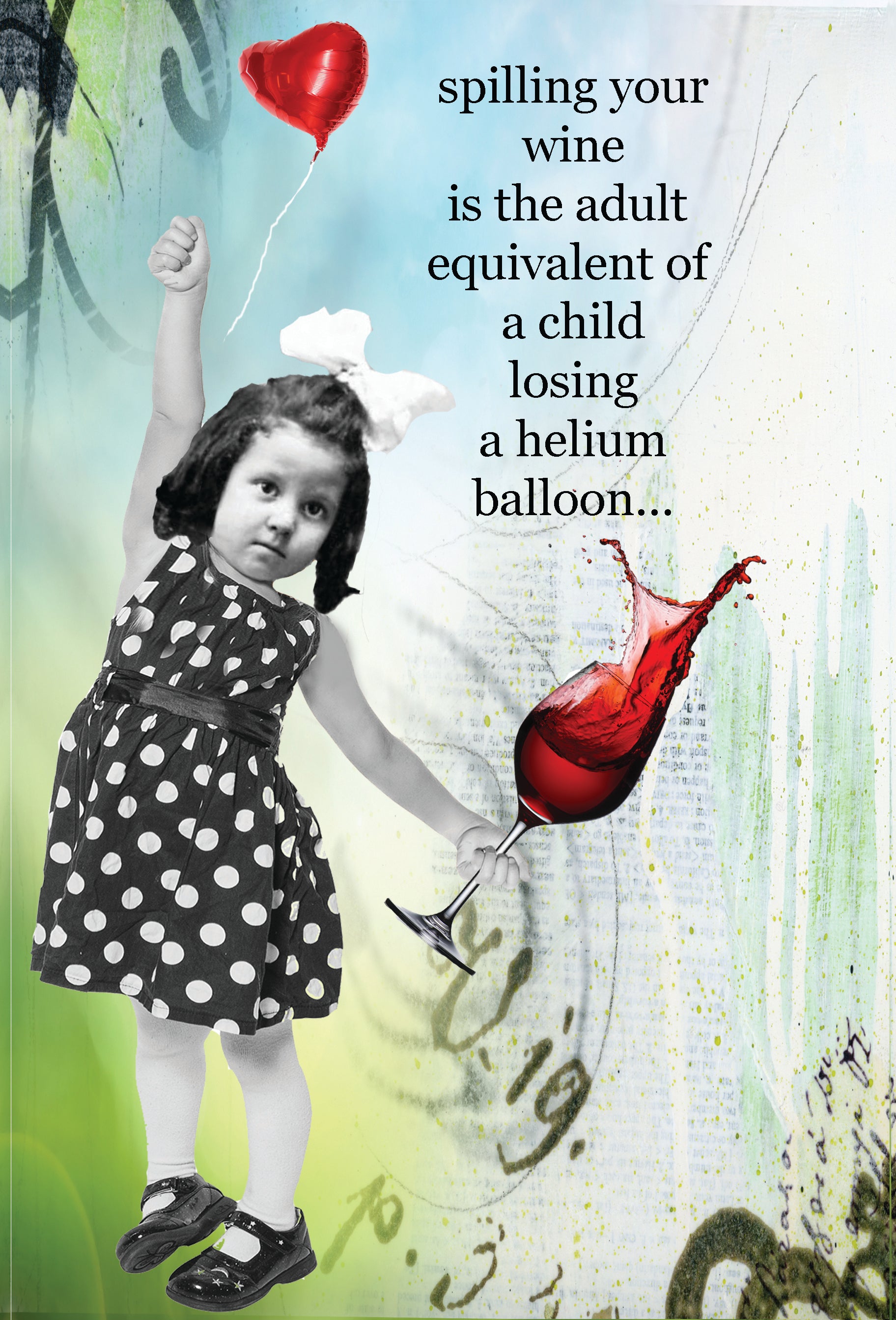 355 Helium Balloon Greeting Card