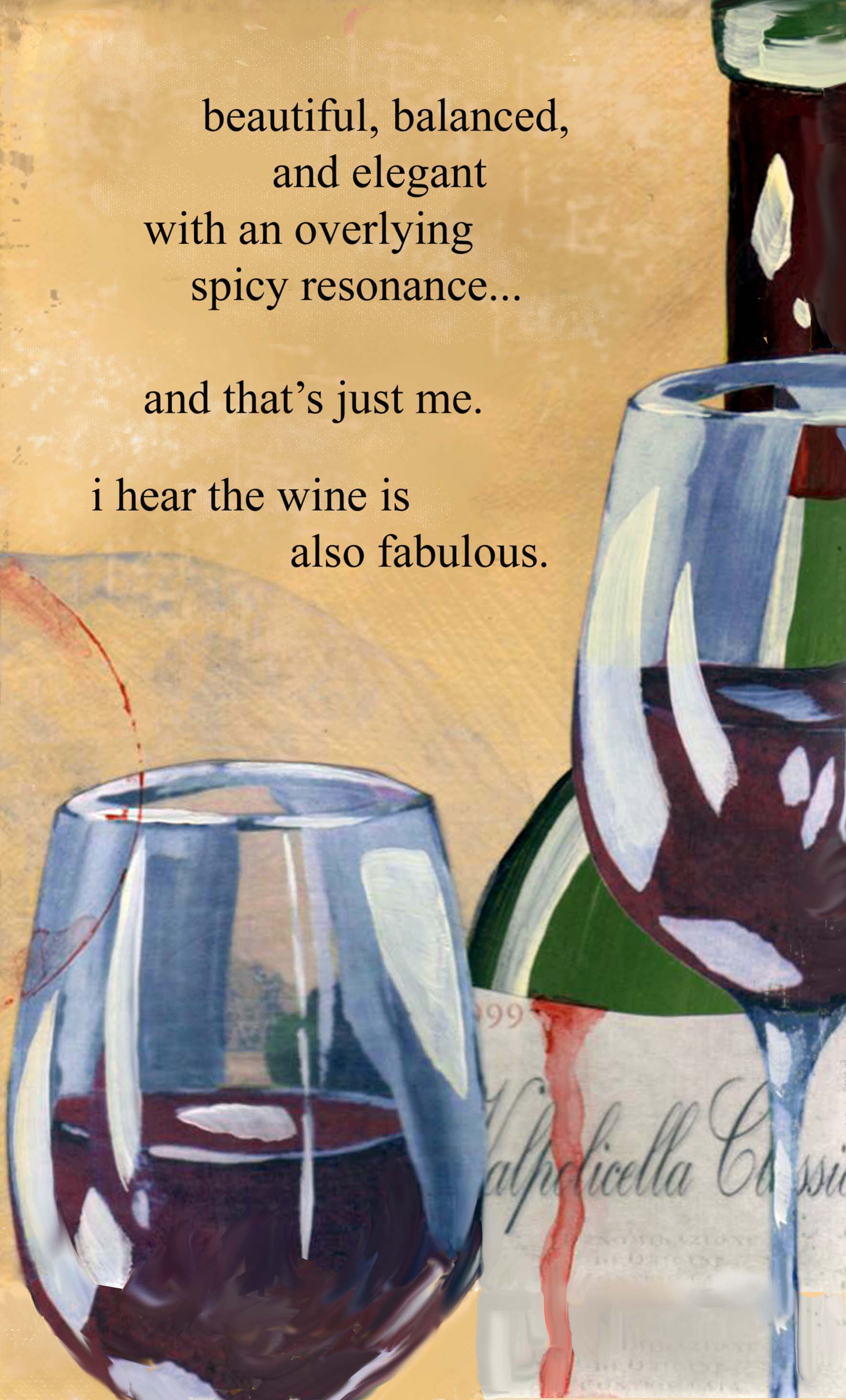 407 Fabulous Wine Greeting Card