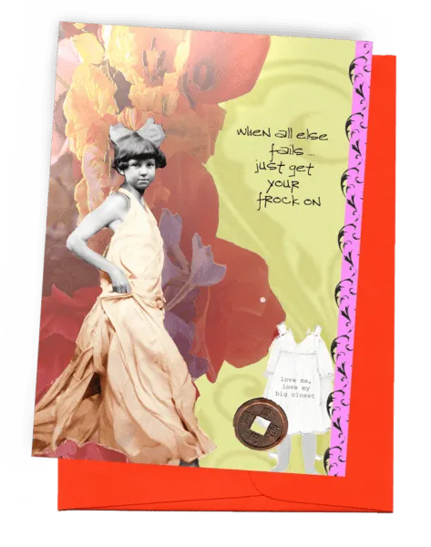 621 Frock Greeting Card