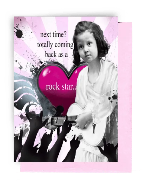 656 Rock Star Greeting Card