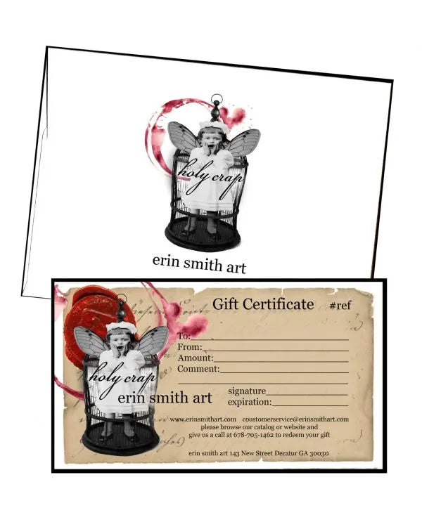Erin Smith Art Paper Gift Certificate (shipped)