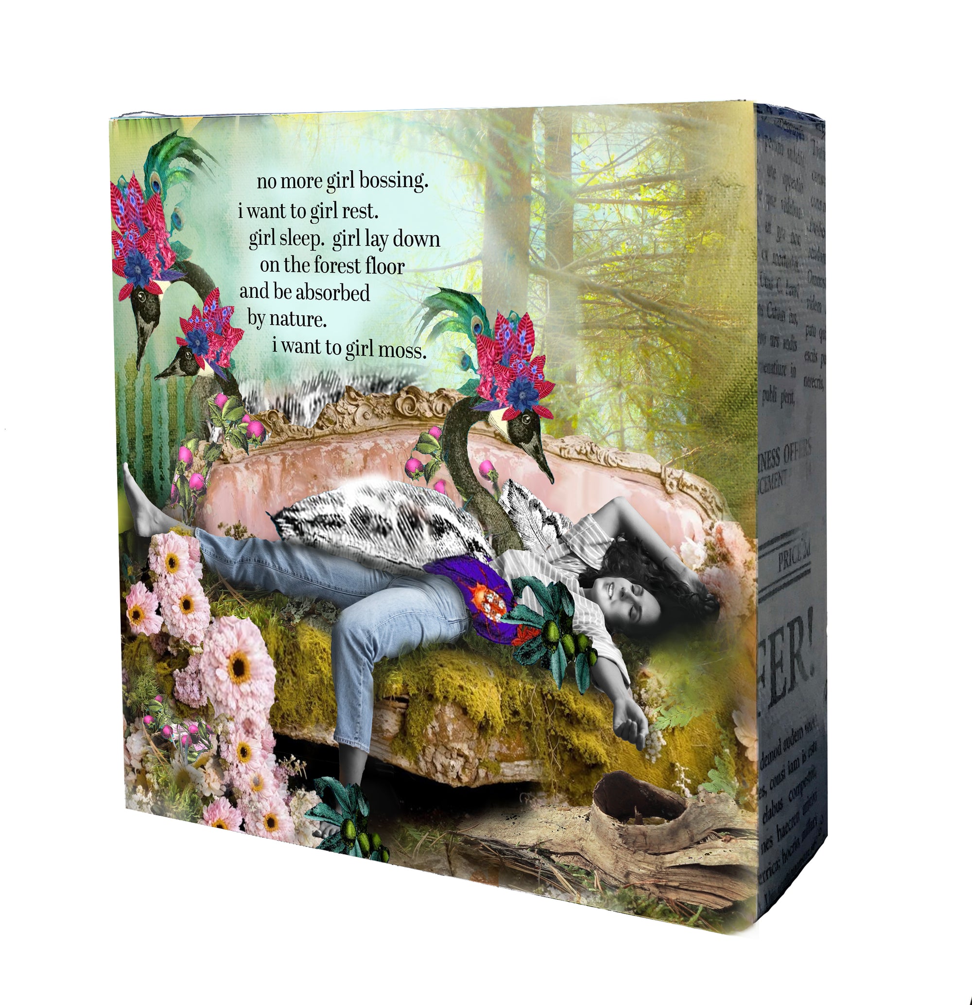 530 Girl Moss Mini Canvas