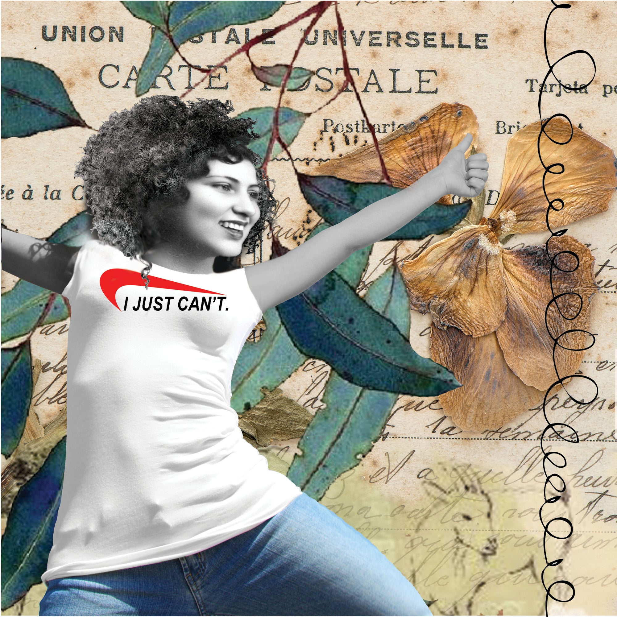 531 I JUST CAN'T.  Mini Canvas