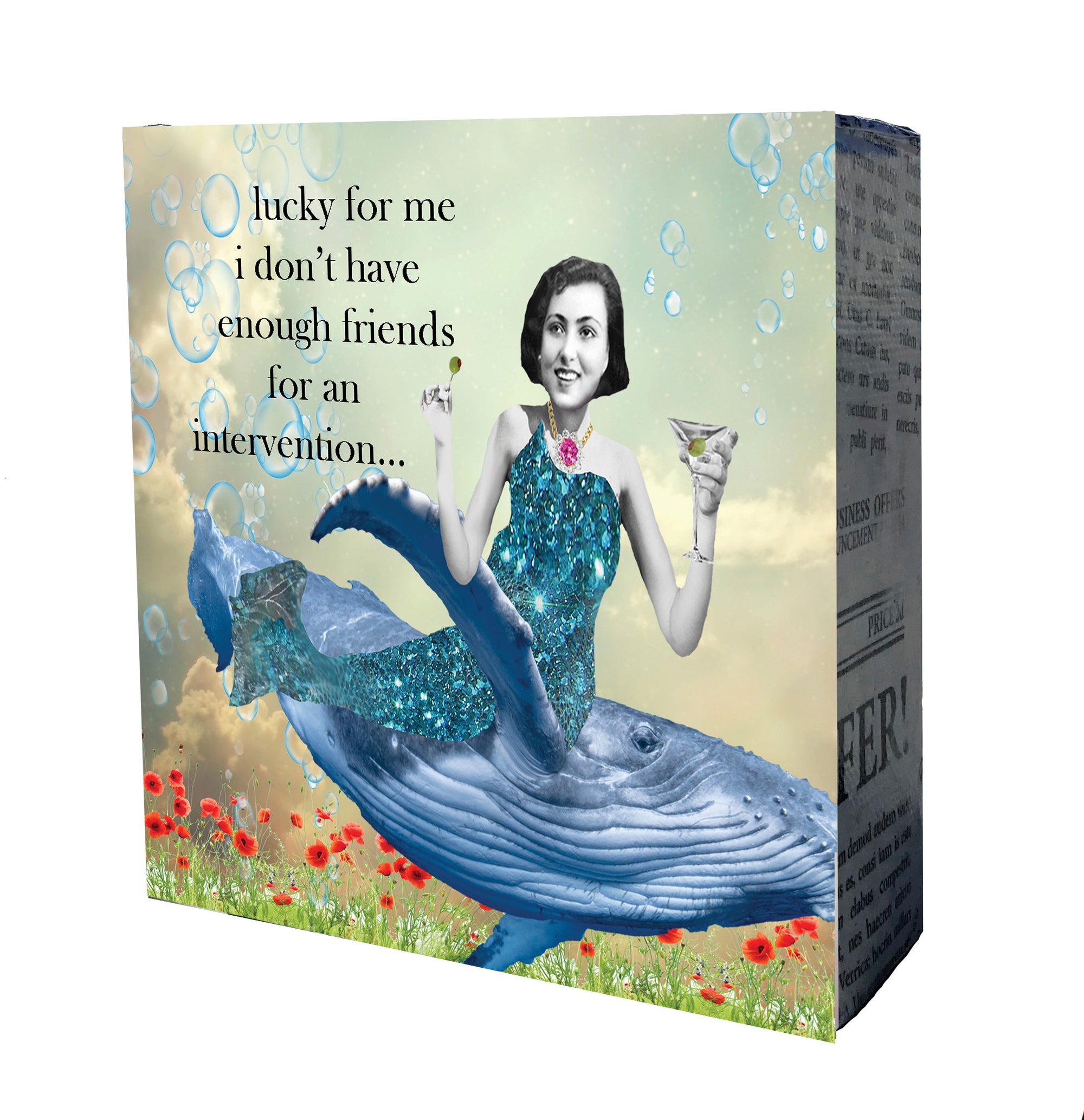 395 Mermaid Intervention Mini Canvas