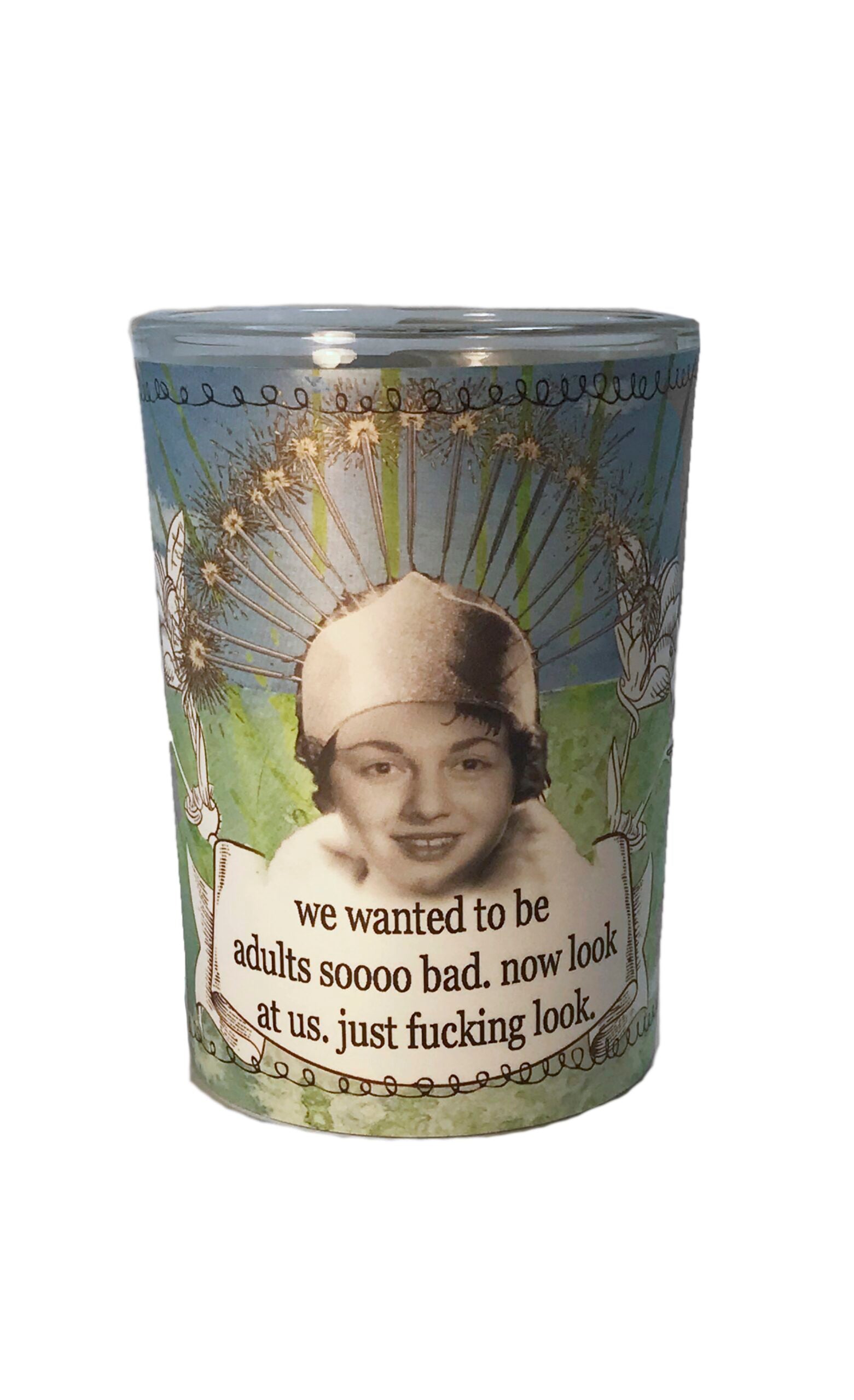 Adults So Bad Glass Soy Candle