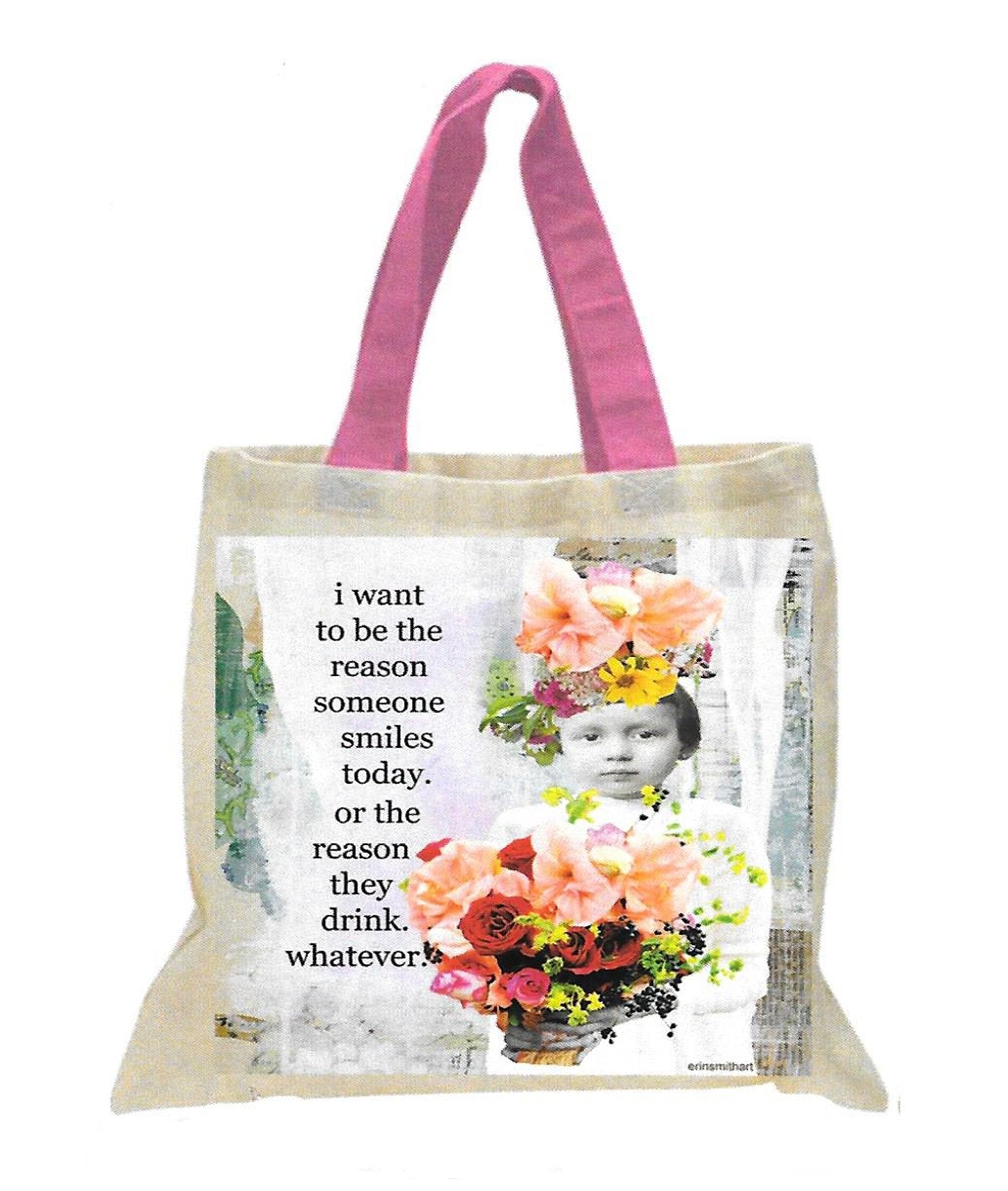 Smiles Today Canvas Tote Bag